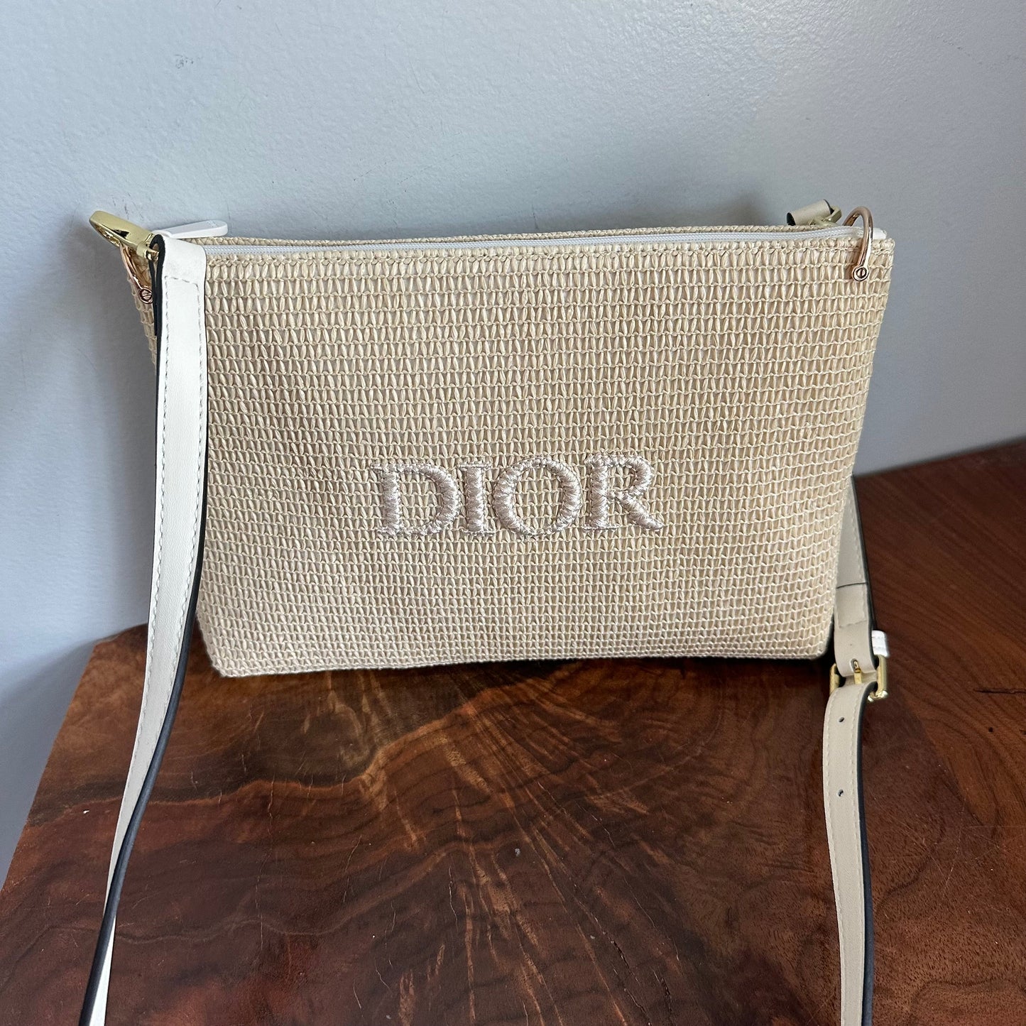 The Junco Crossbody Bag - Raffia Dior