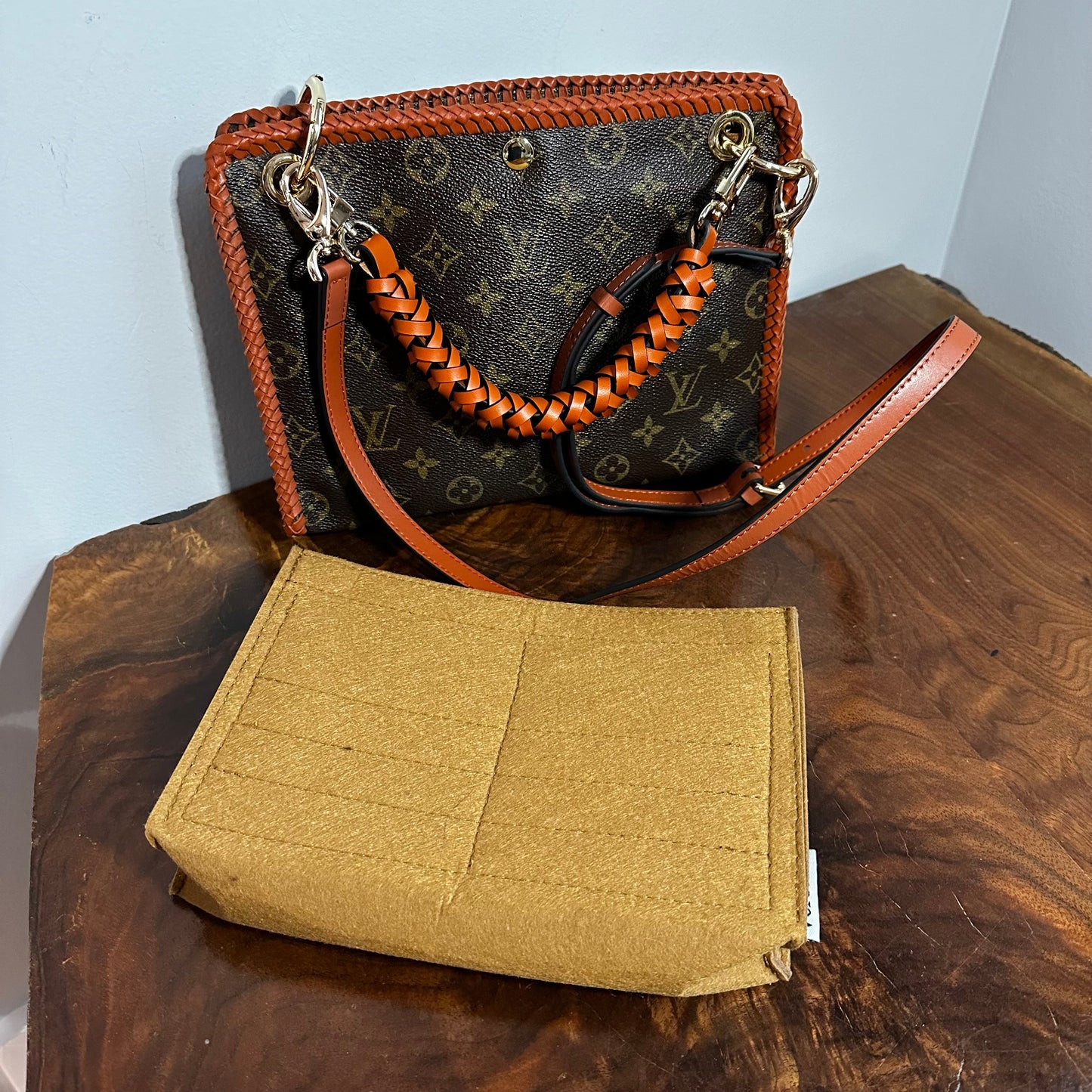 The Swan Crossbody -Orvis bags LV Monogram in Whiskey