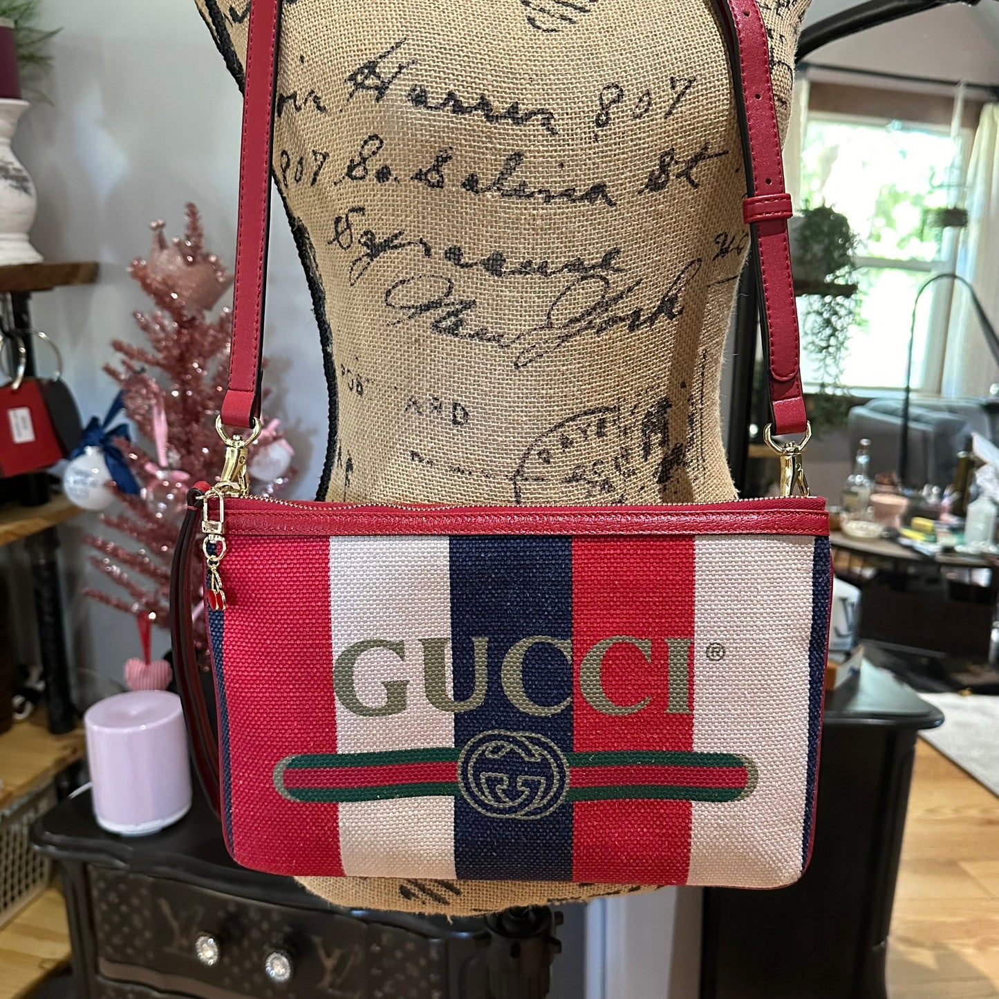The Junco Crossbody - Red/White/Blue Orvis bags Gucci GG