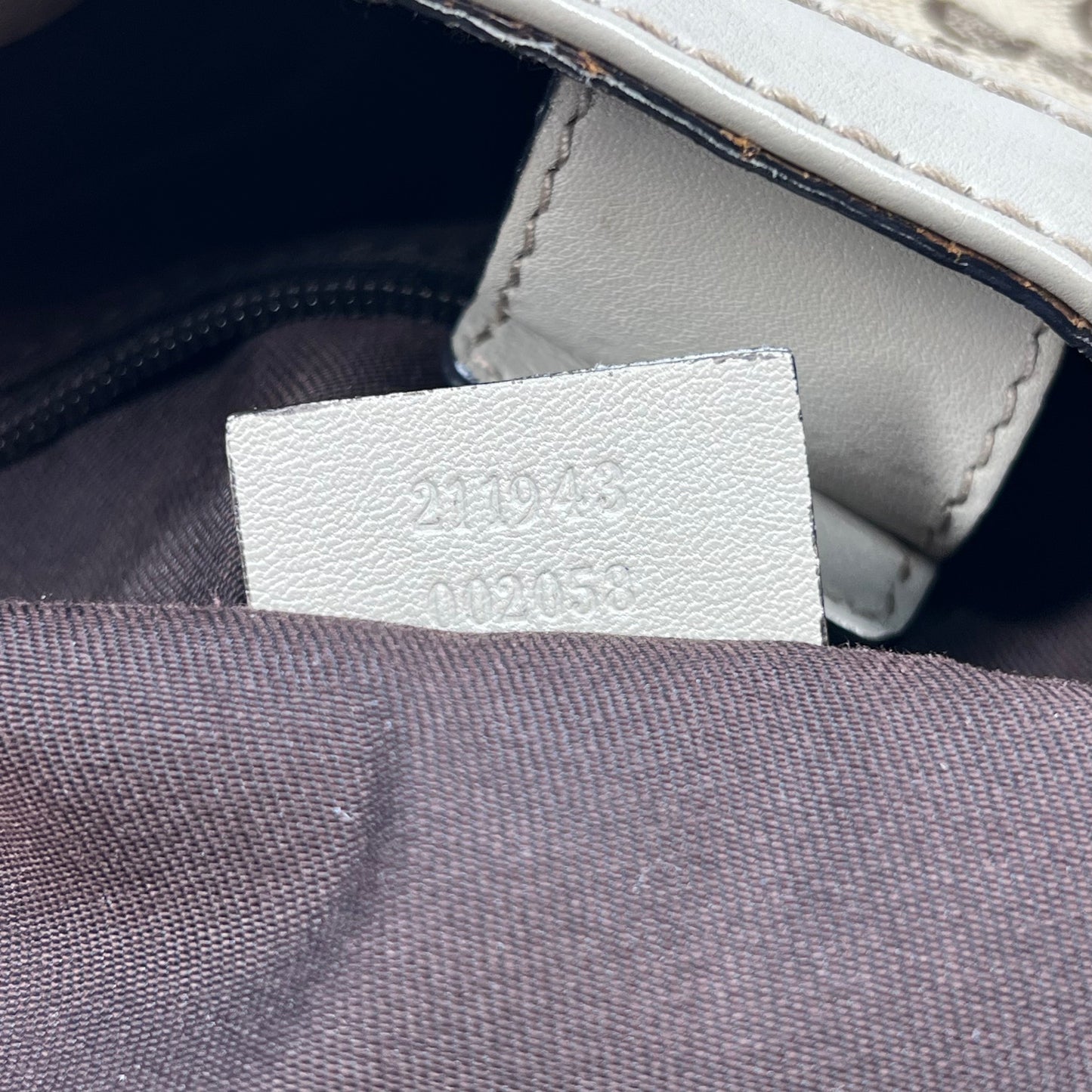 GUCCI Sukey Cream Beige GG Canvas Large Tote Bag