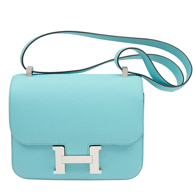 Hermes Constance iii Mini Bag Bleu Atoll