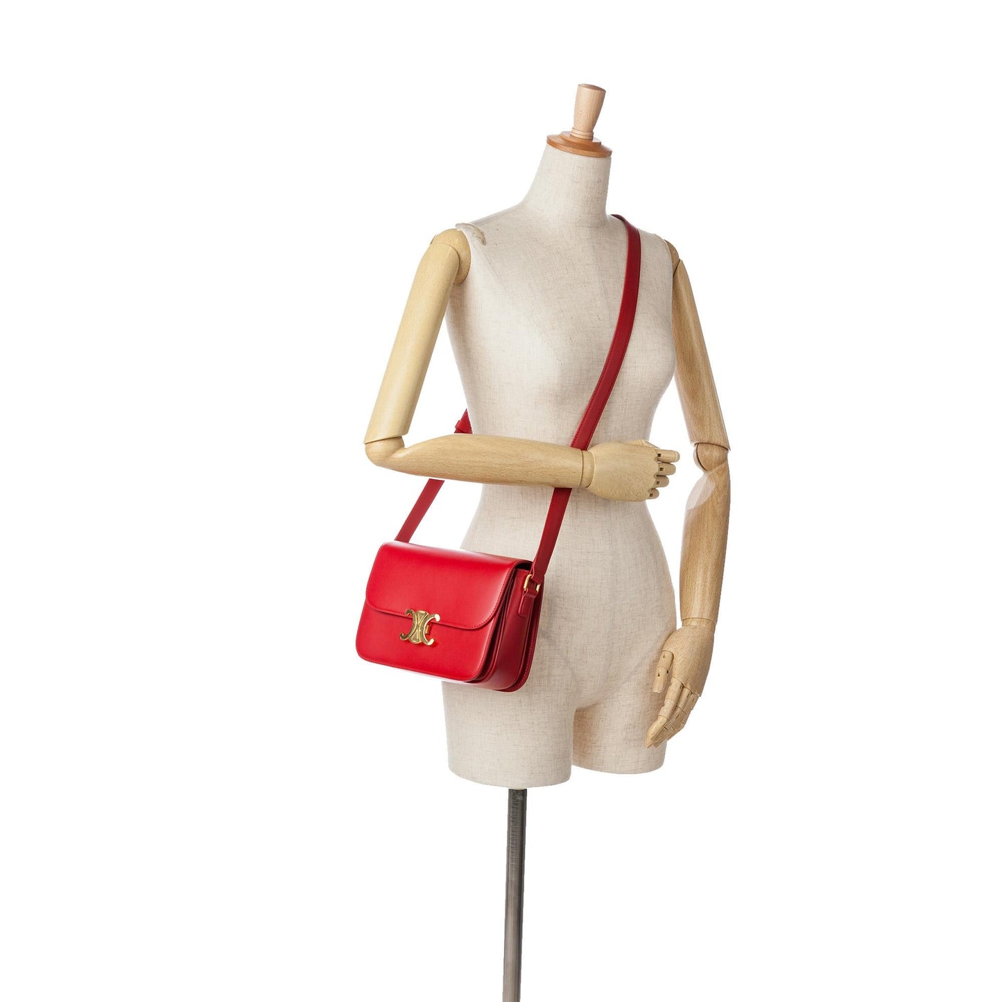 Celine Classique Shiny Calfskin Triomphe Crossbody (SHG-vZTV6A)