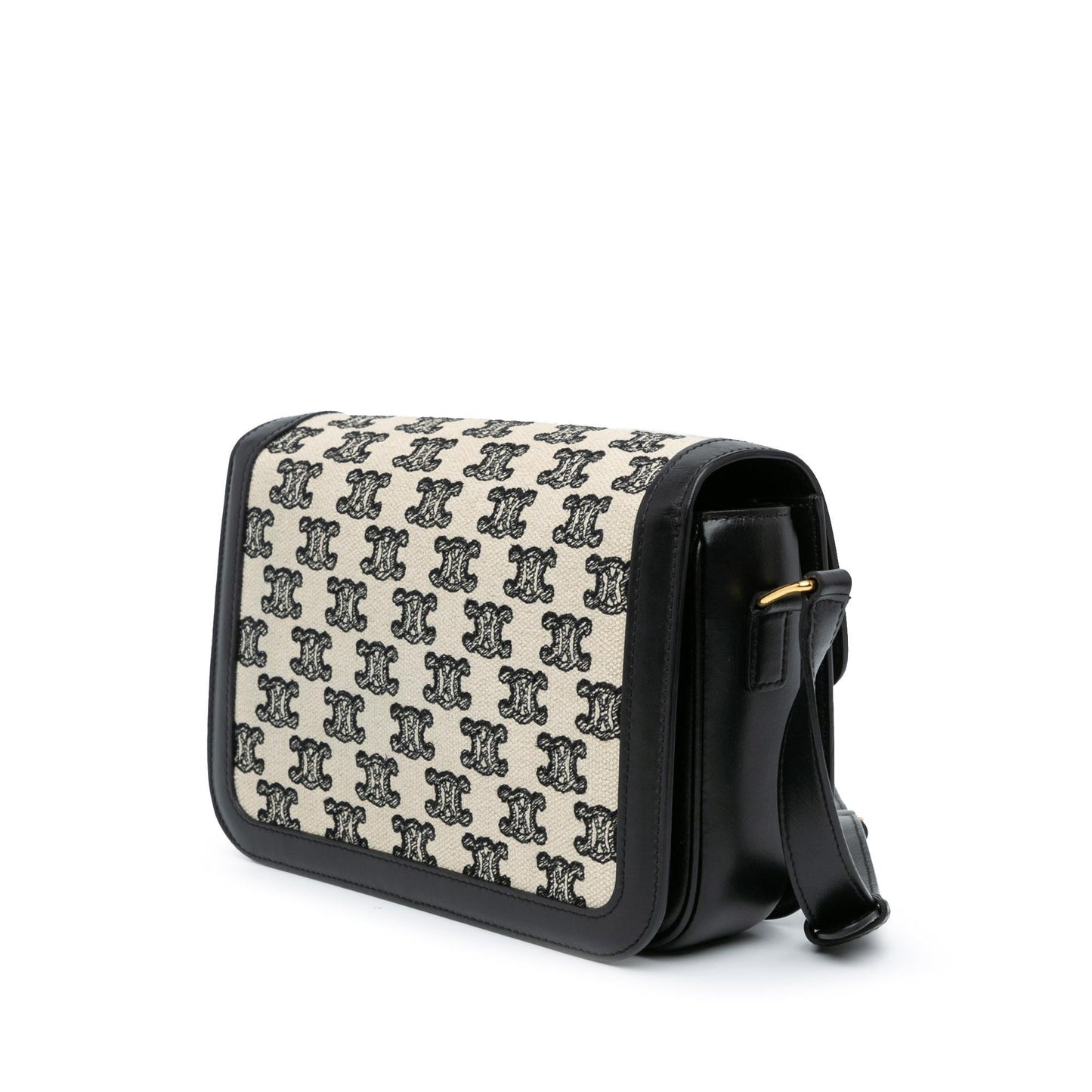 Celine Embroidered Canvas Triomphe Crossbody
