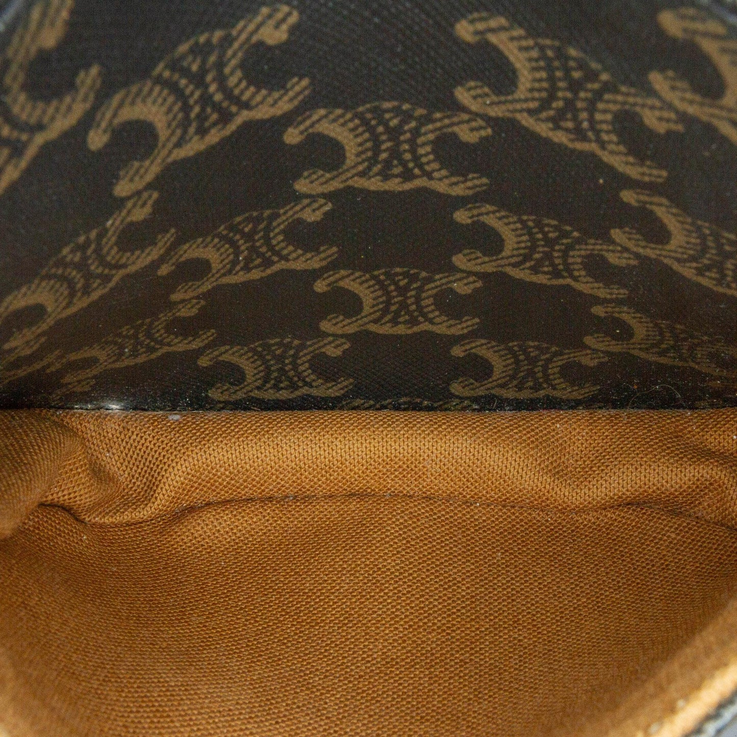 Celine Medium Triomphe Coated Canvas Folco Crossbody