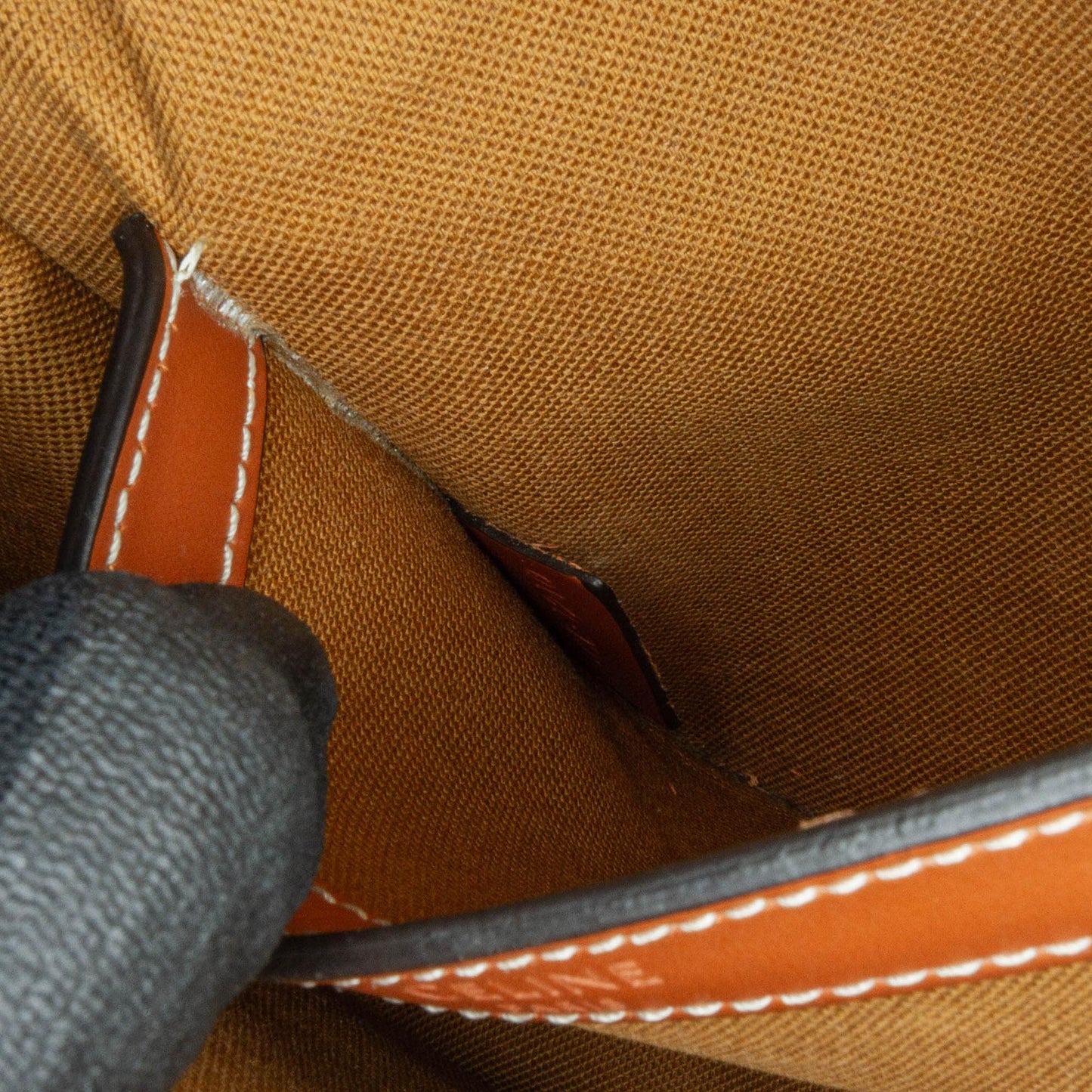 Celine Medium Triomphe Coated Canvas Folco Crossbody