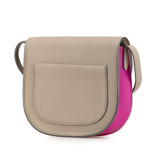 Celine Small Bicolor Leather Trotteur Crossbody