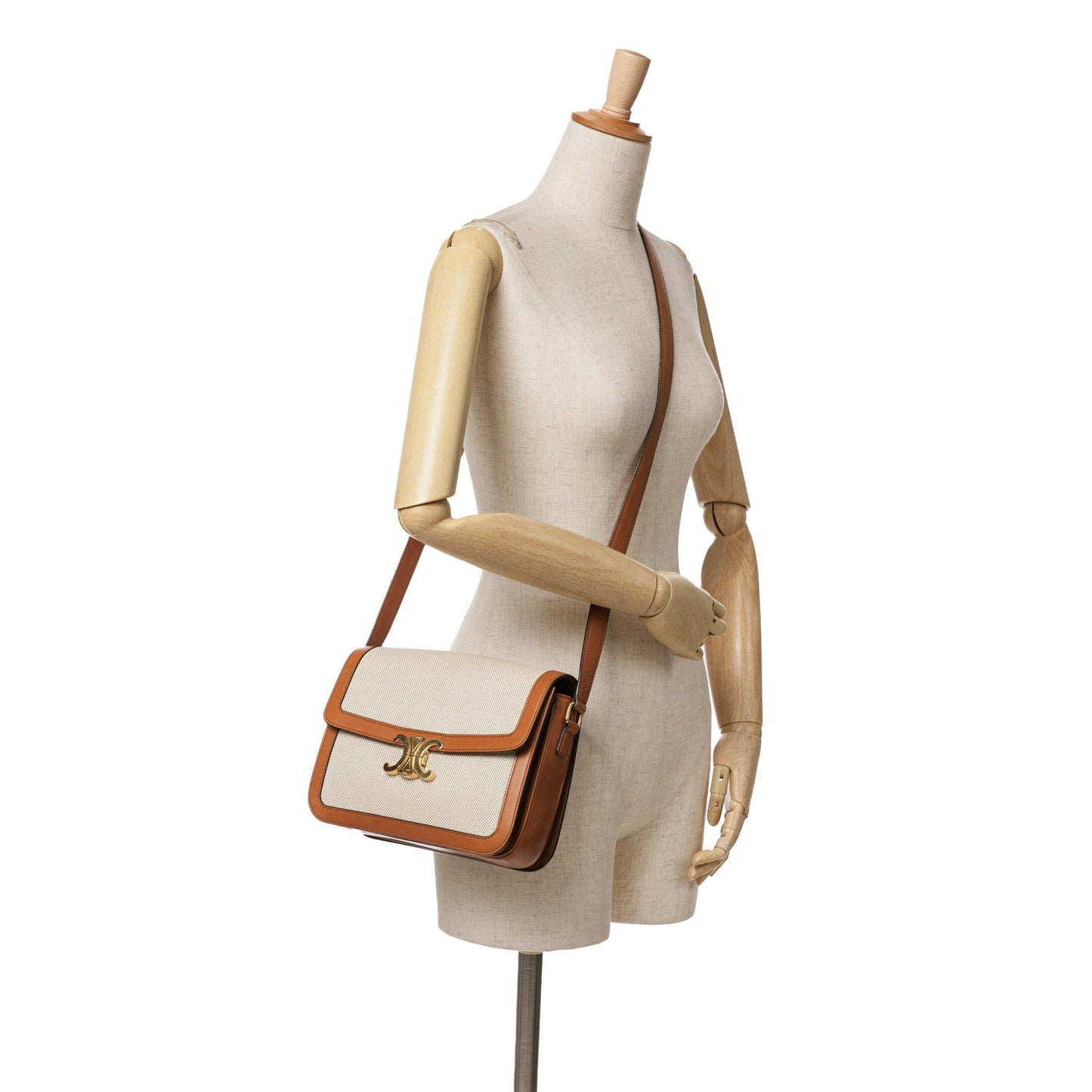 Celine Teen Canvas Triomphe Crossbody