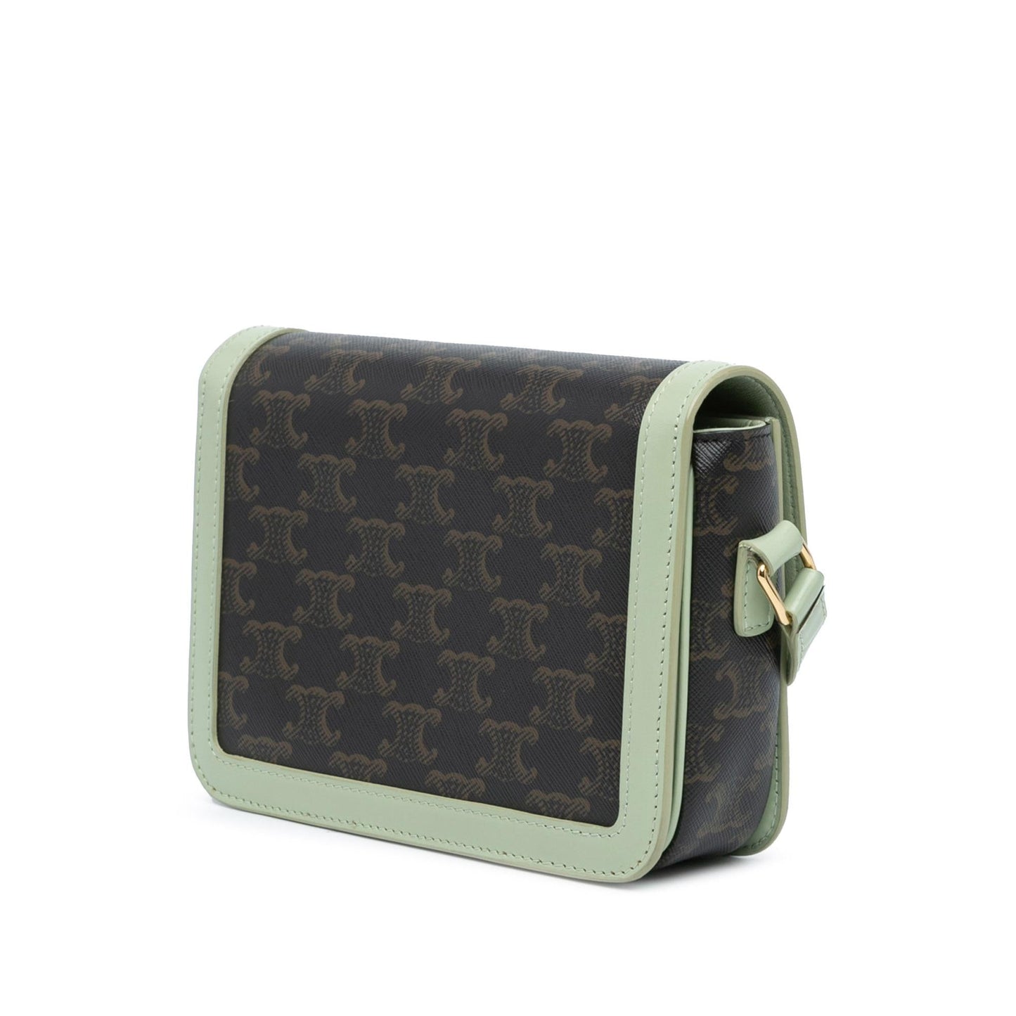 Celine Teen Coated Canvas Triomphe Crossbody