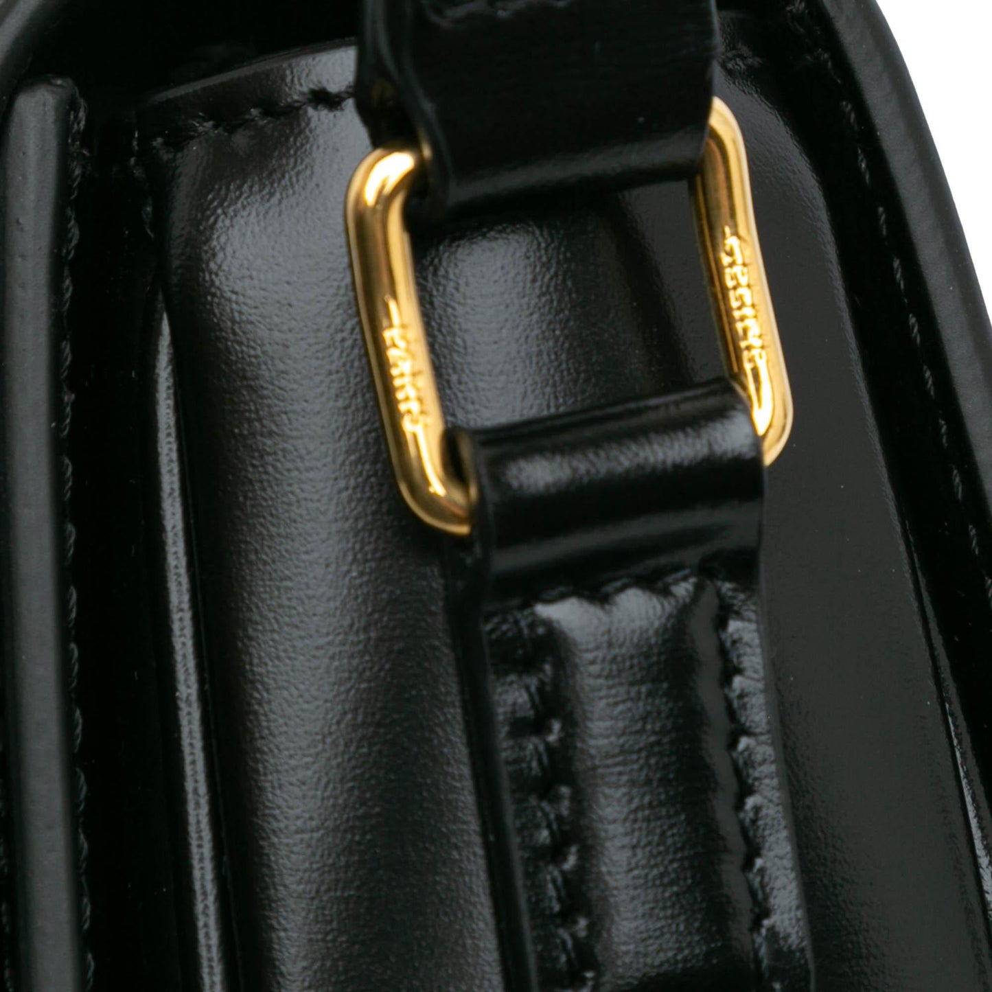 Celine Teen Shiny Calfskin Triomphe Crossbody