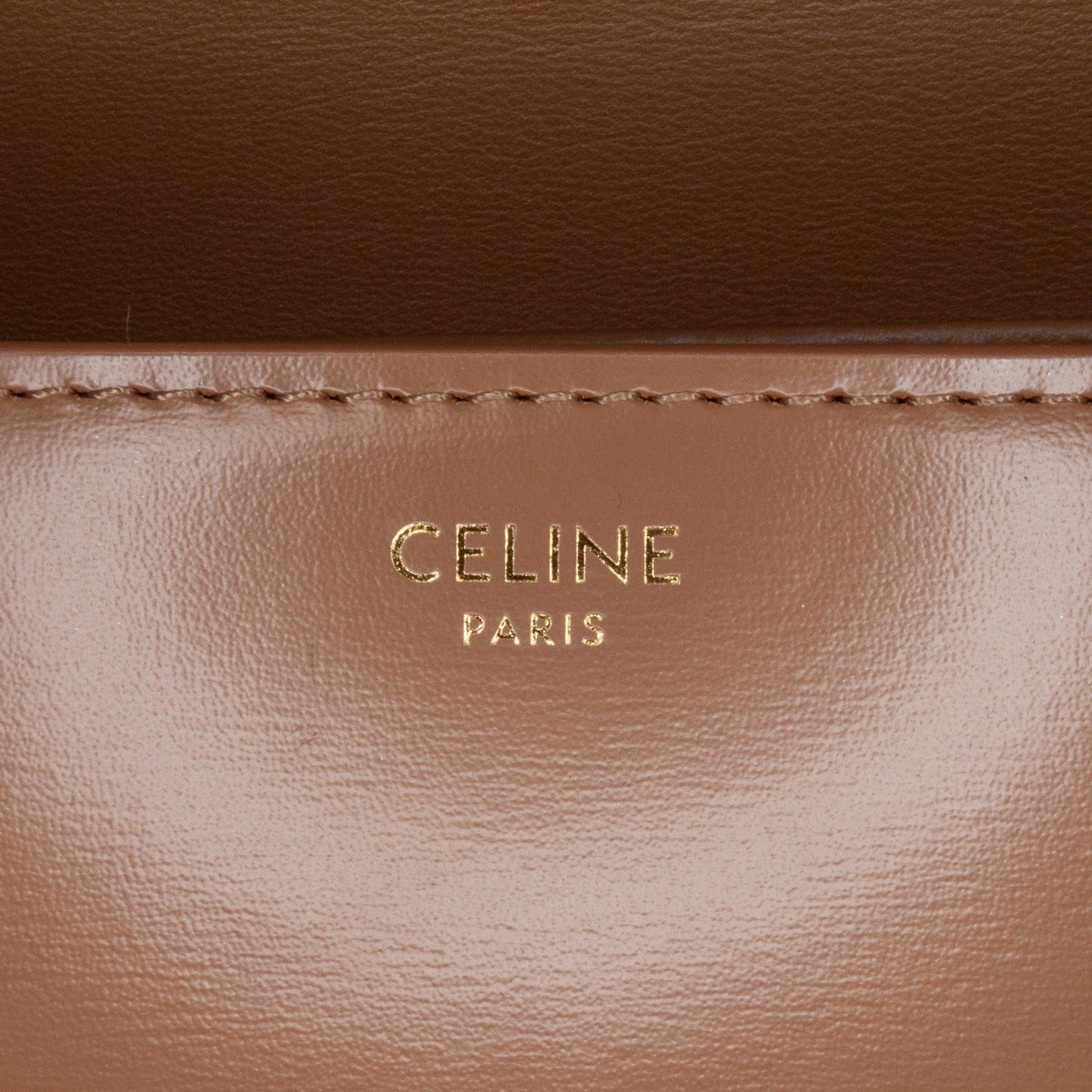 Celine Teen Shiny Calfskin Triomphe Crossbody