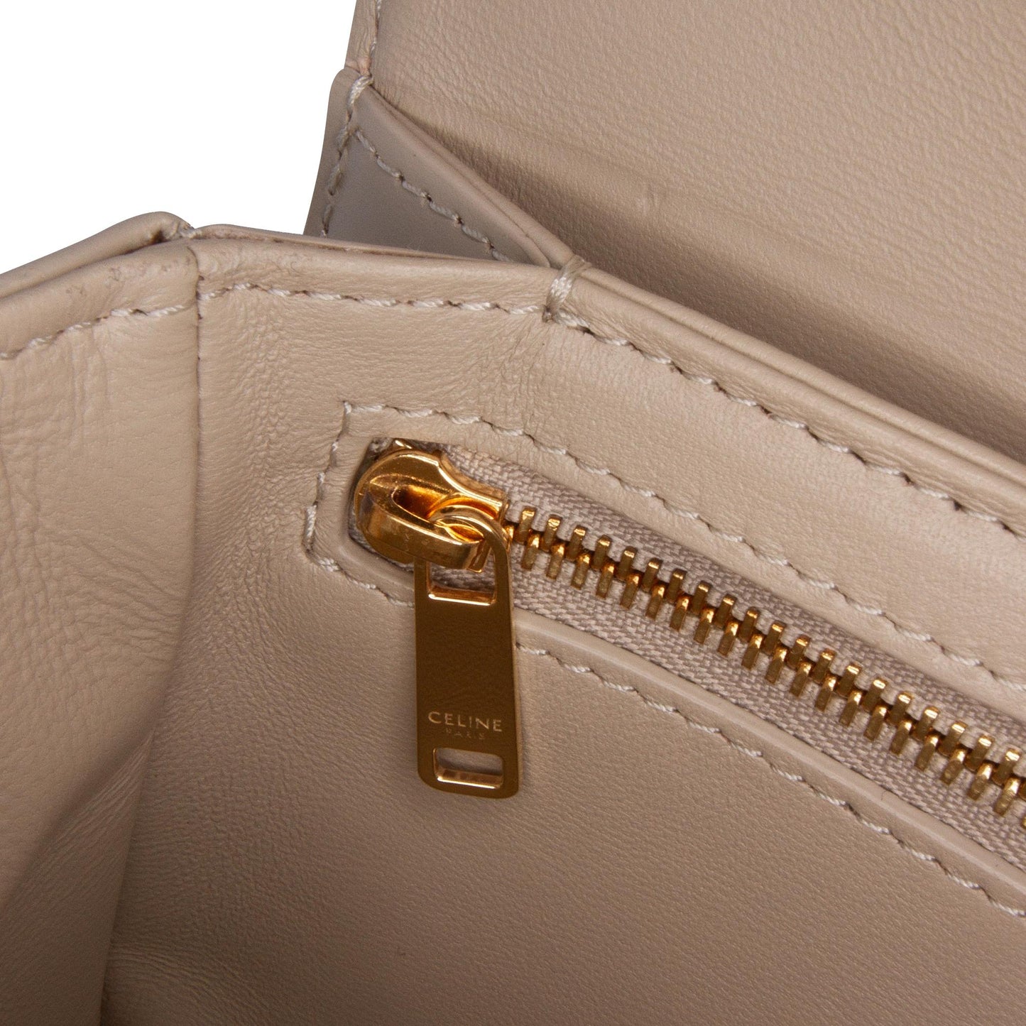Celine Teen Shiny Calfskin Triomphe Crossbody