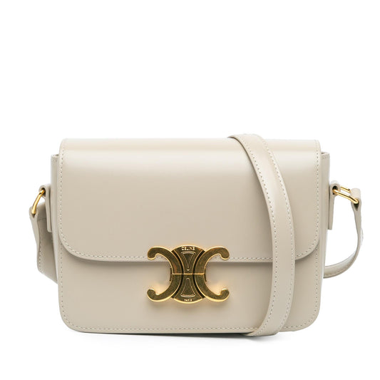 Celine Teen Shiny Calfskin Triomphe Crossbody