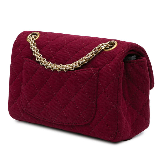 Chanel 2.55 Reissue Mini Quilted Jersey Double Flap