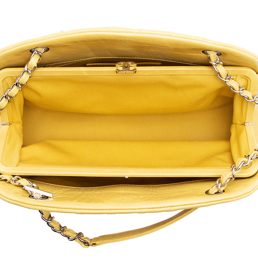 Chanel Aged Calfskin Just Mademoiselle Bowling Bag (SHF-19391)