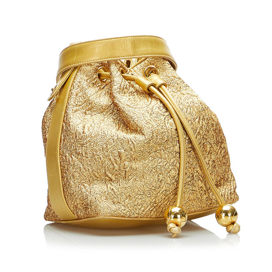 Chanel Brocade Bucket Bag