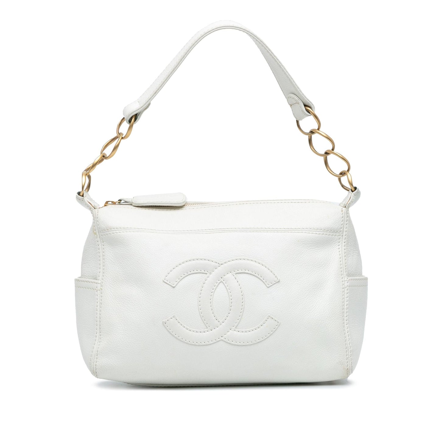 Chanel CC Calfskin Chain Shoulder Bag