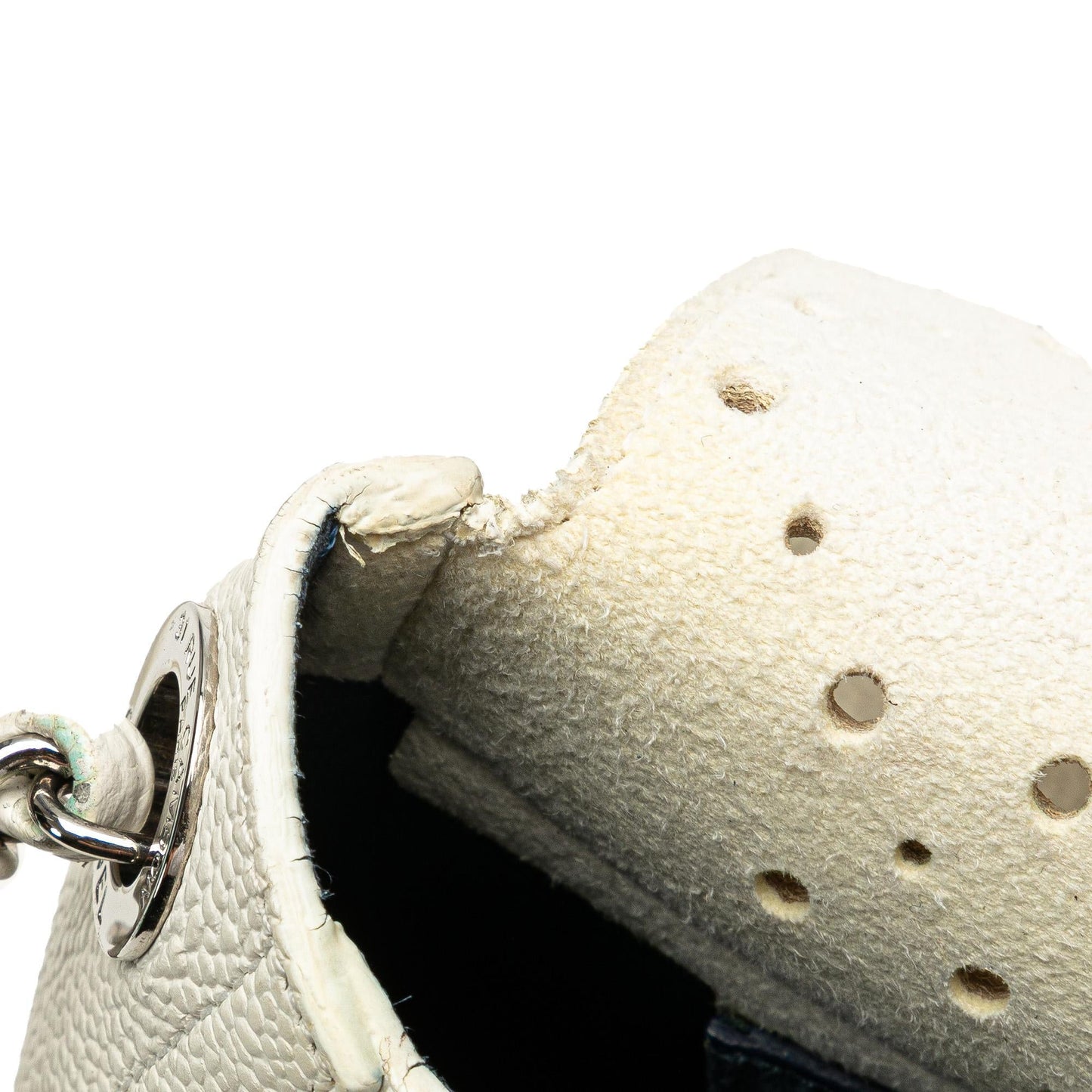Chanel CC Caviar Perforated Messenger Flap