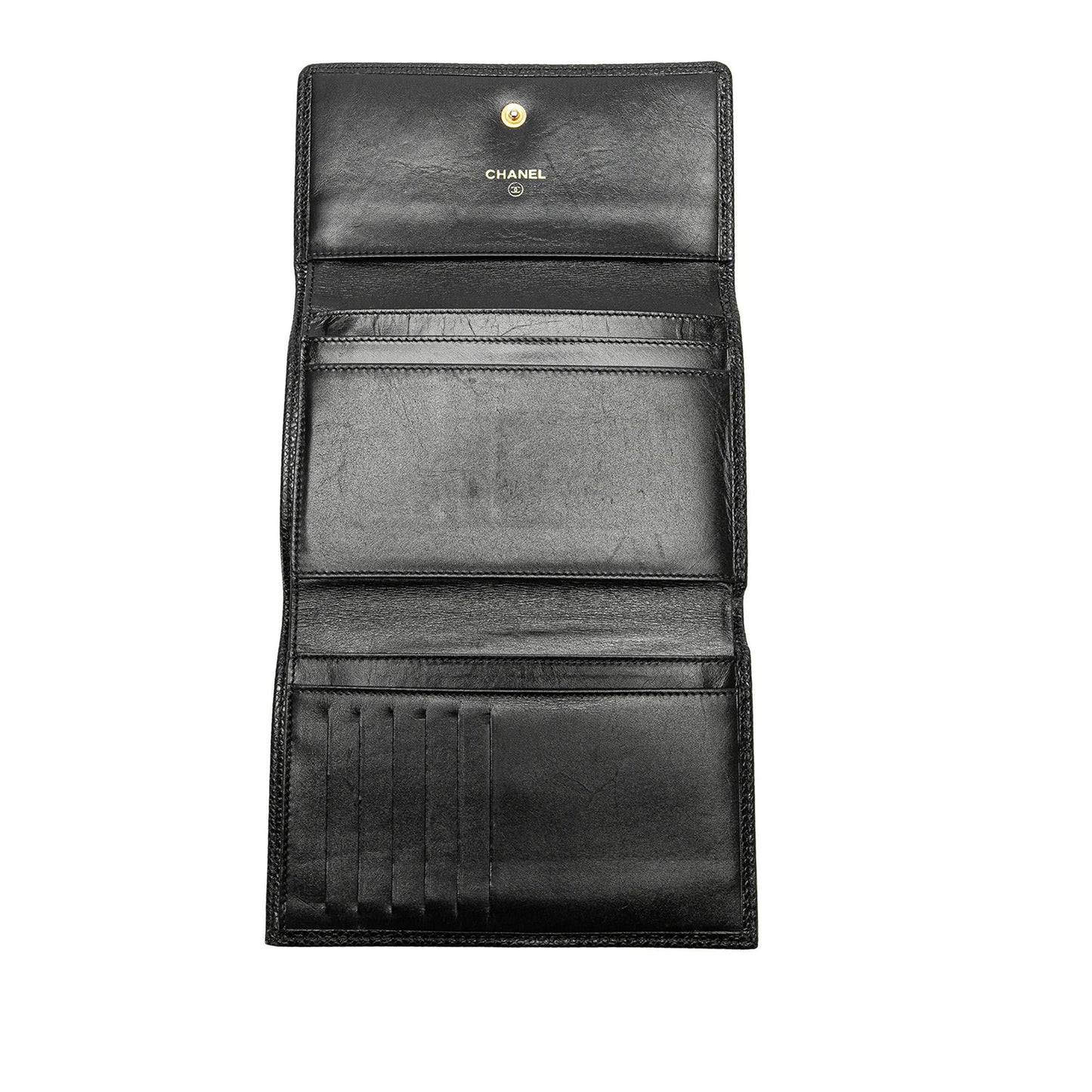 Chanel CC Caviar Trifold Wallet