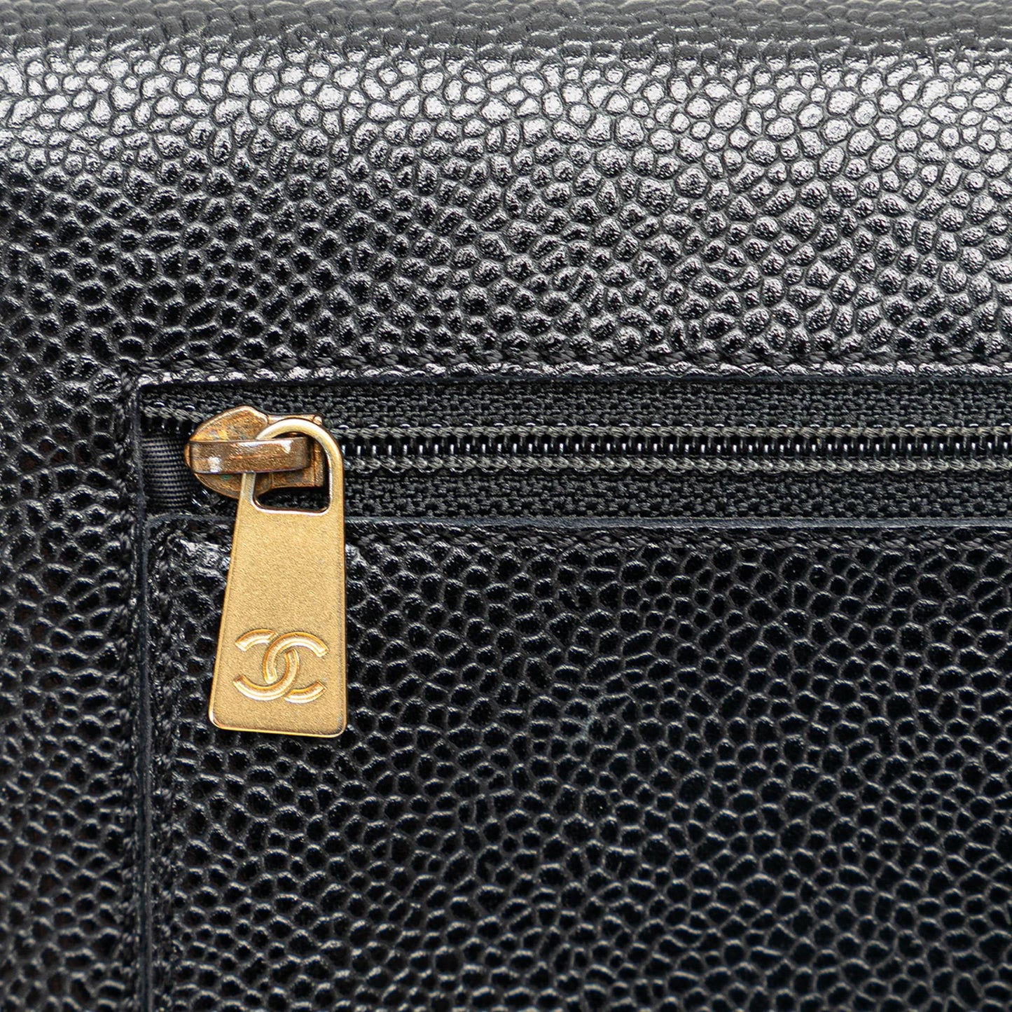 Chanel CC Caviar Trifold Wallet