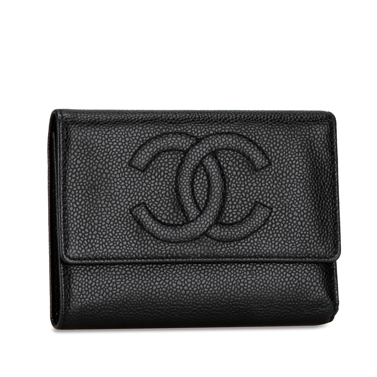 Chanel CC Caviar Trifold Wallet