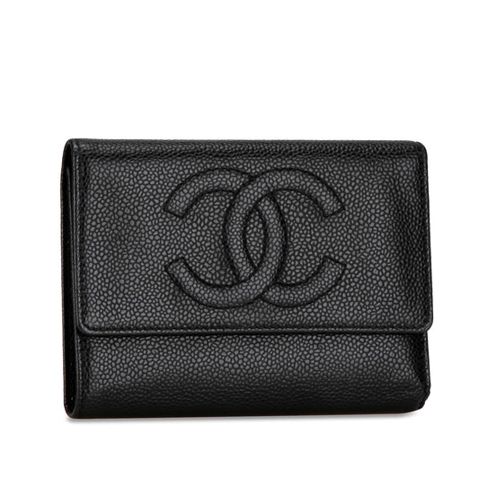 Chanel CC Caviar Trifold Wallet