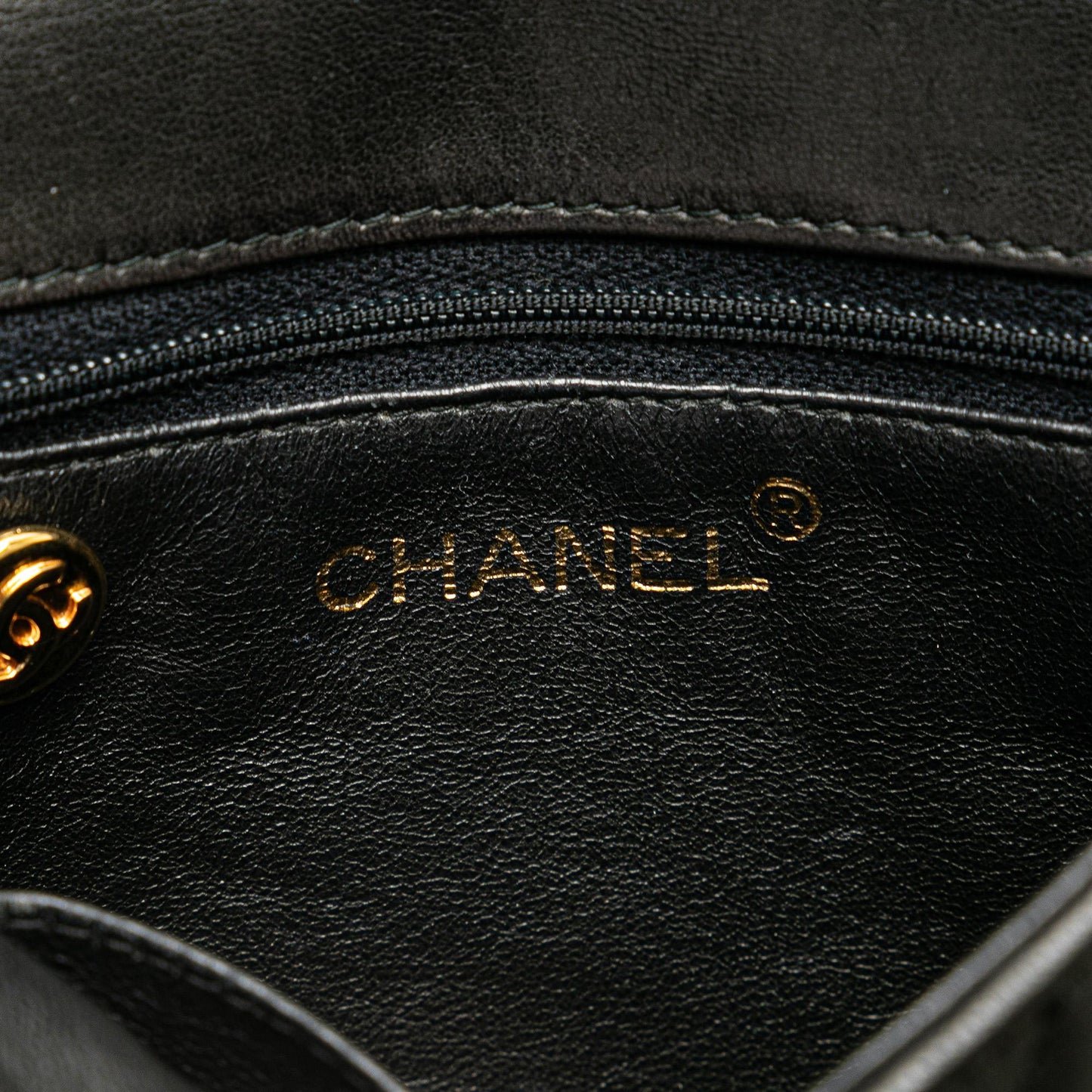 Chanel CC Chevron Lambskin Flap