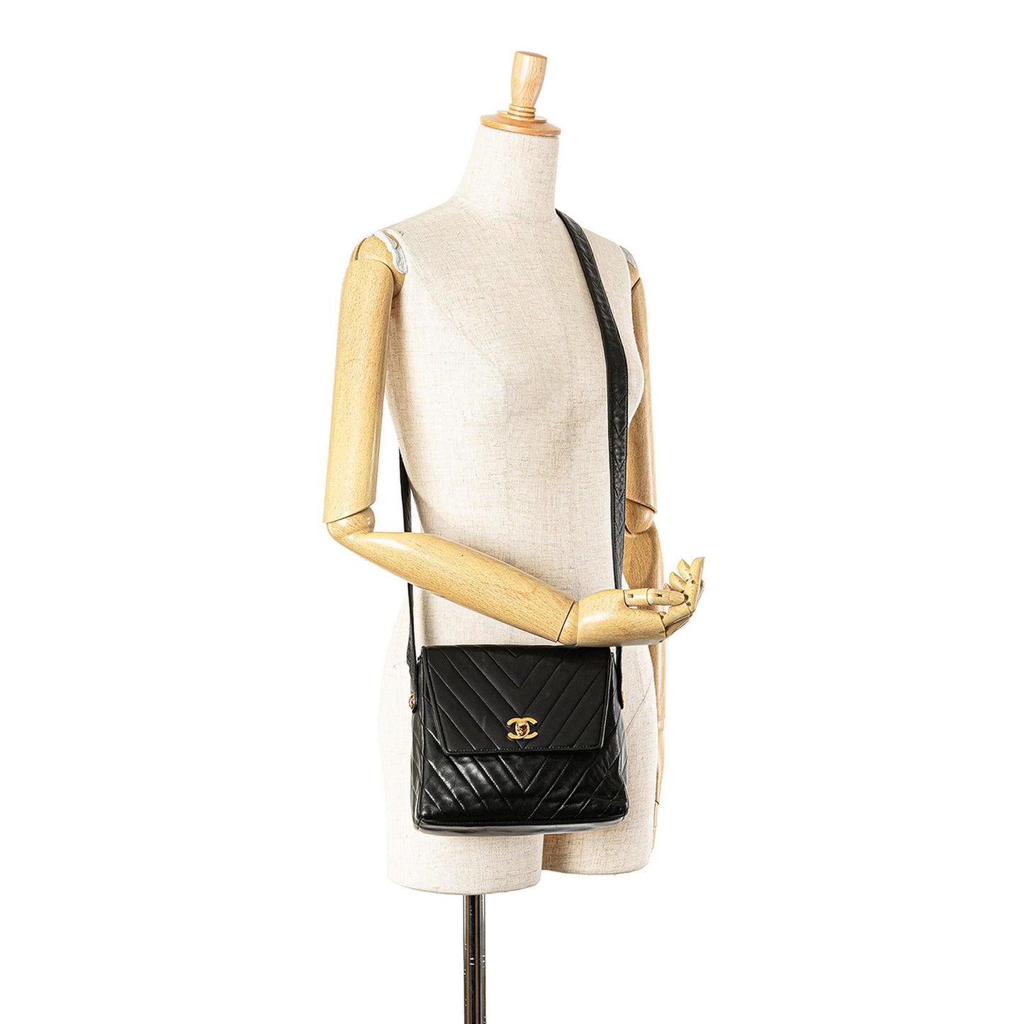 Chanel CC Chevron Lambskin Flap