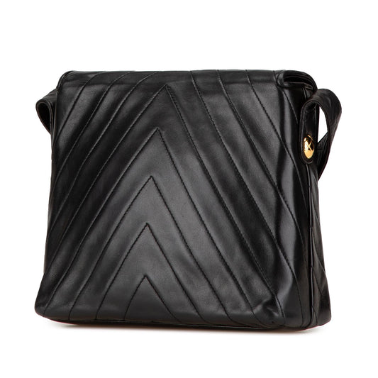Chanel CC Chevron Lambskin Flap