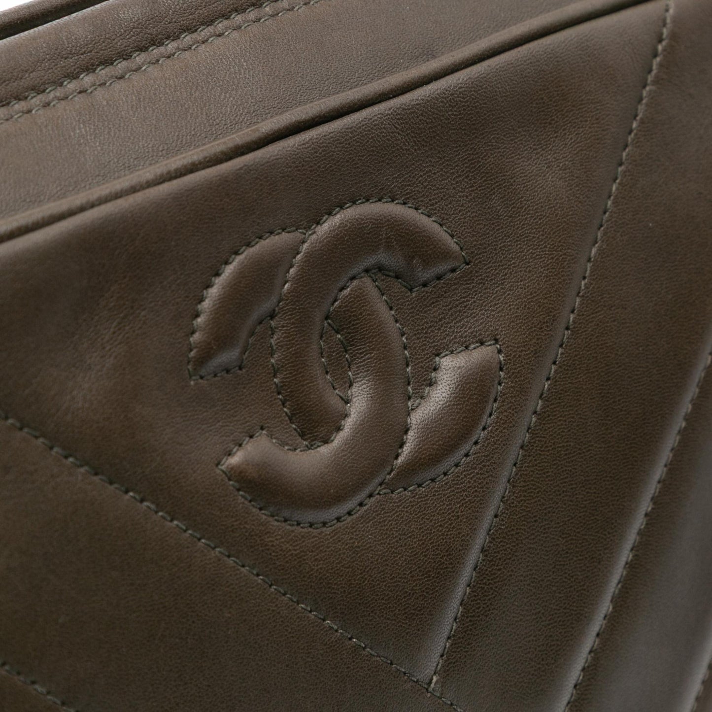 Chanel CC Chevron Lambskin Tassel Crossbody