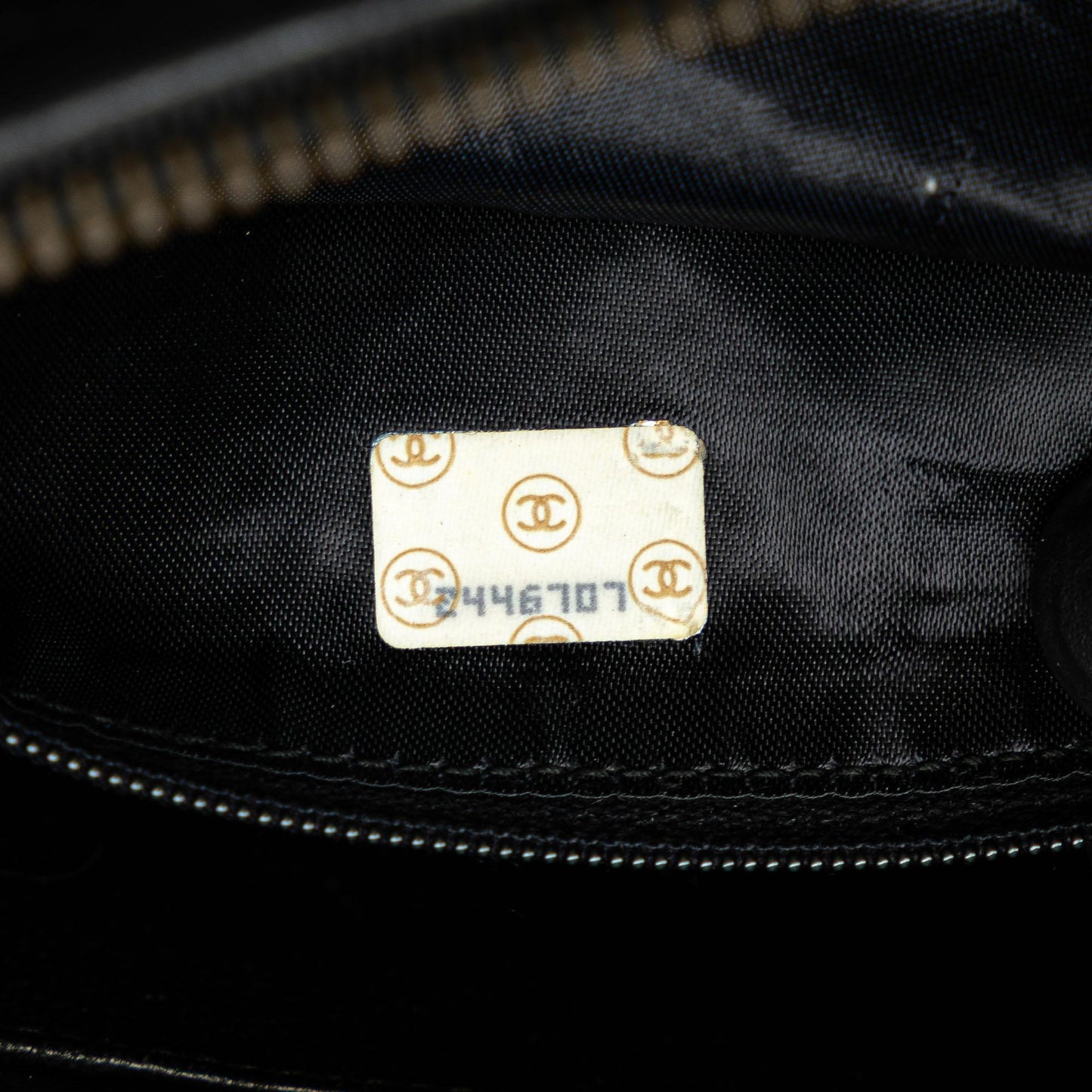 Chanel CC Chevron Quilted Lambskin Tassel Camera Case