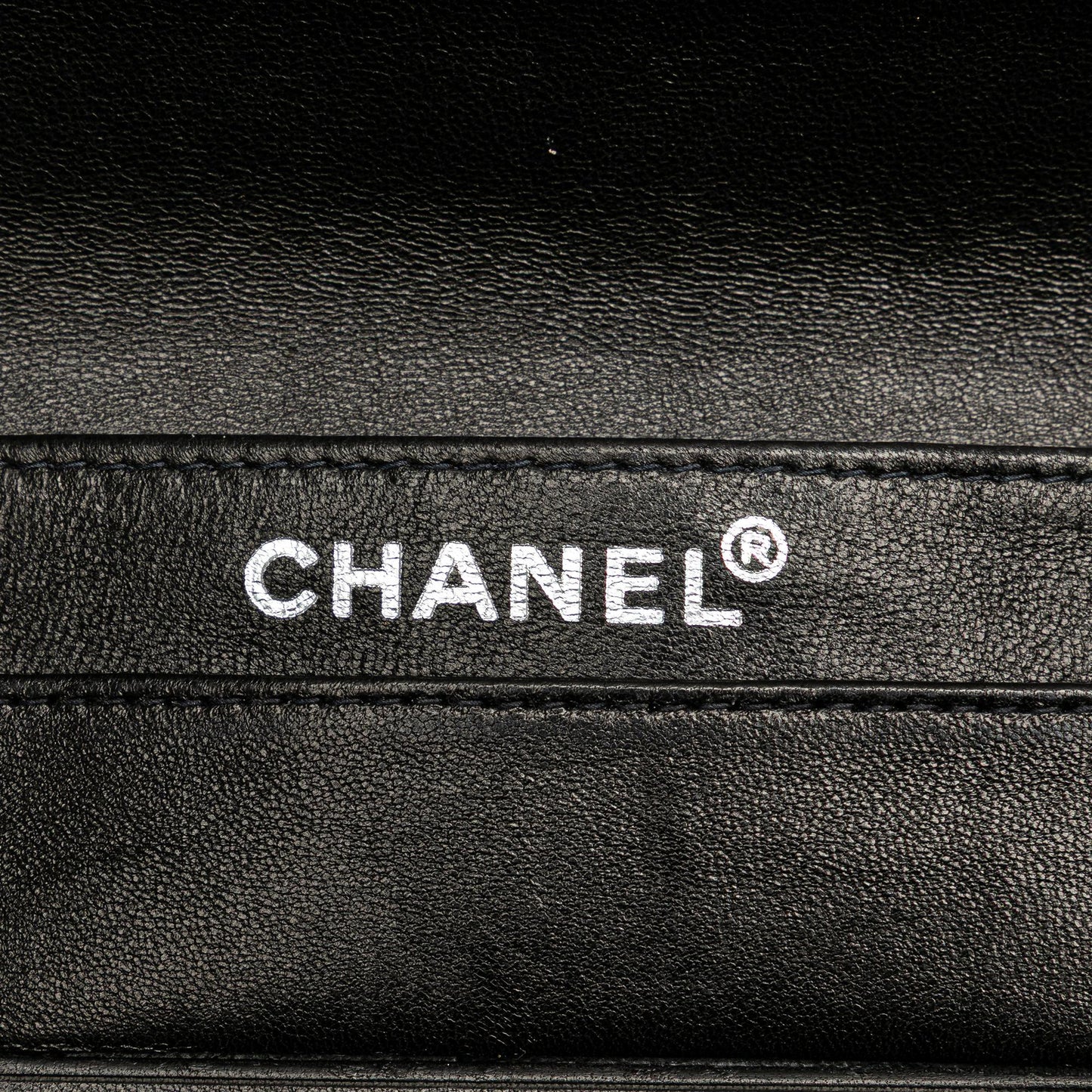 Chanel CC Chocolate Bar Patent Clutch on Chain