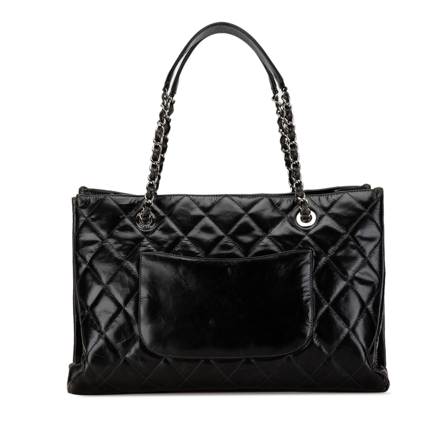 Chanel CC Crumpled Calfskin Shopping Tote (SHG-uO1fXX)