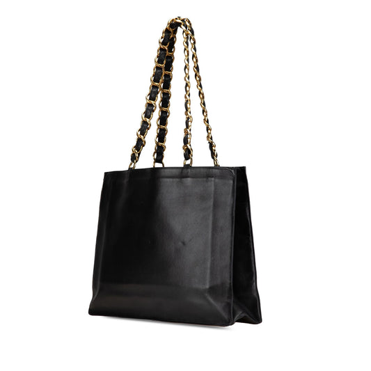 Chanel CC Lambskin Chain Tote