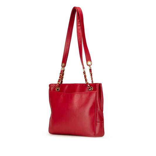 Chanel CC Lambskin Chain Tote