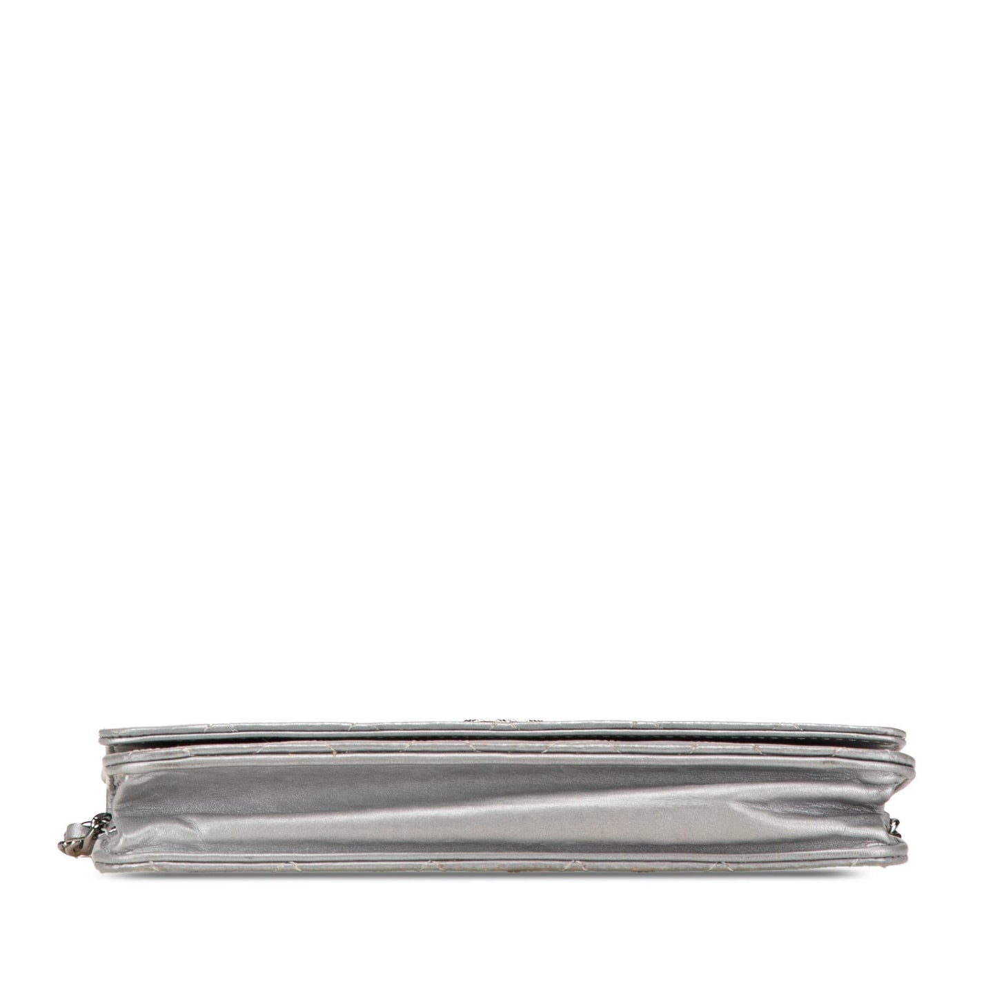 Chanel CC Quilted Aged Calfskin Wallet On Chain