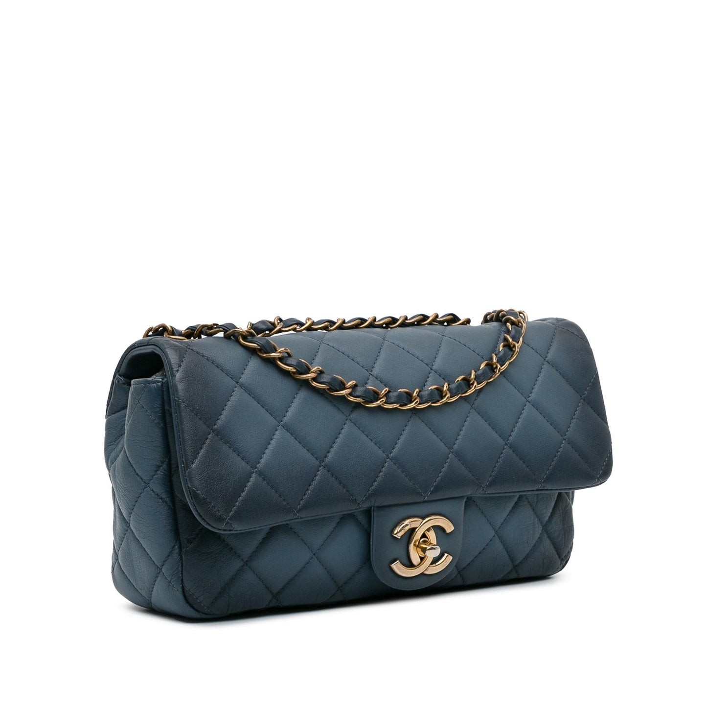 Chanel CC Quilted Calfskin Ombre Flap (SHG-mJHtHE)