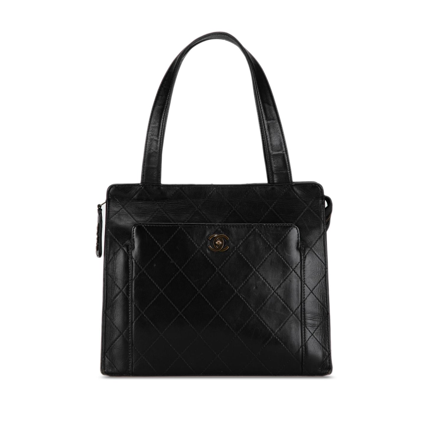 Chanel CC Quilted Calfskin Tote (SHG-0ZYubi)