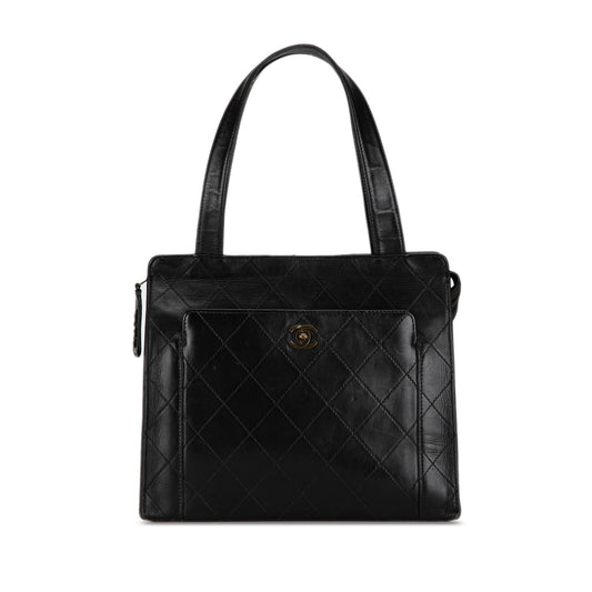 Chanel CC Quilted Calfskin Tote (SHG-0ZYubi)