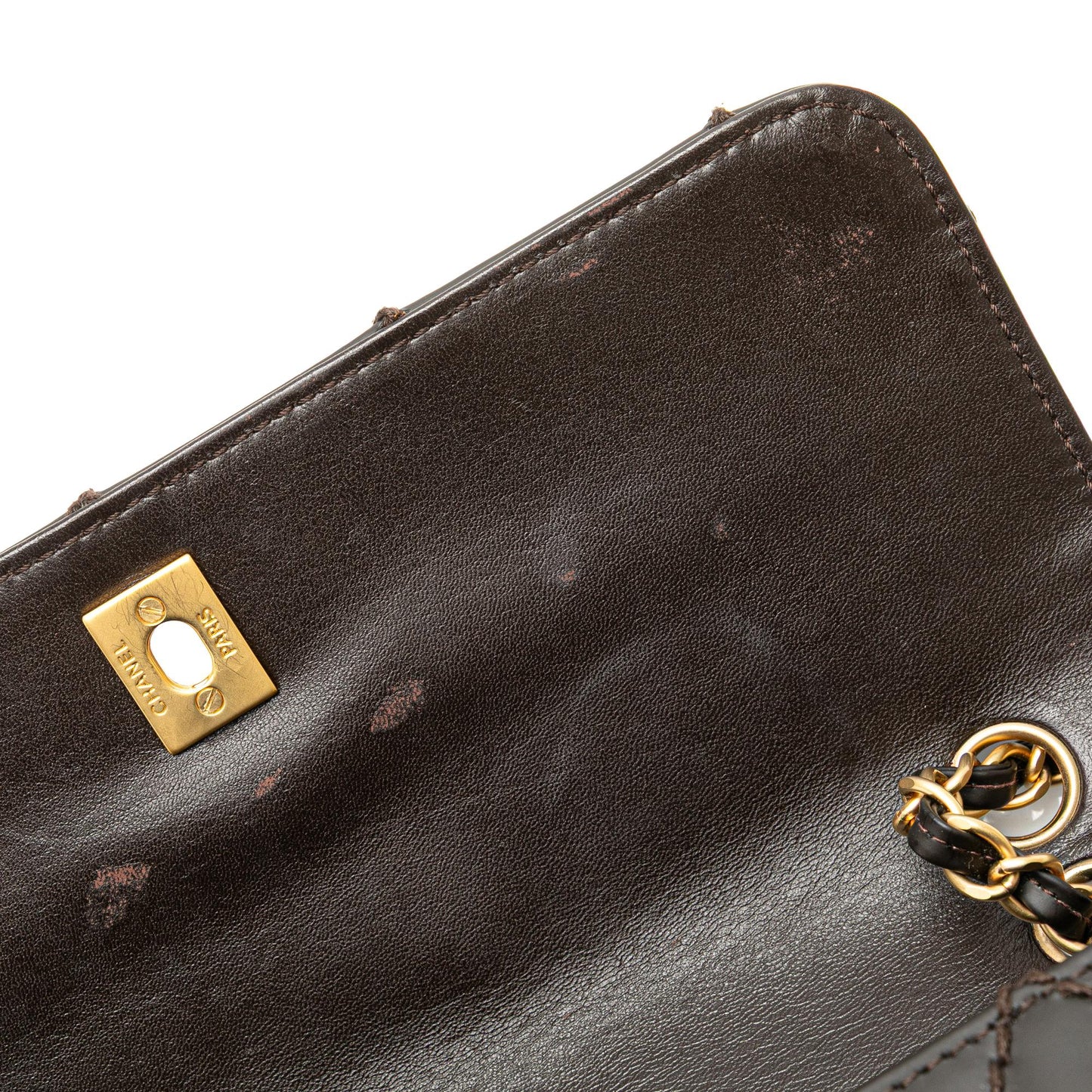 Chanel CC Quilted Calfskin Wild Stitch Flap