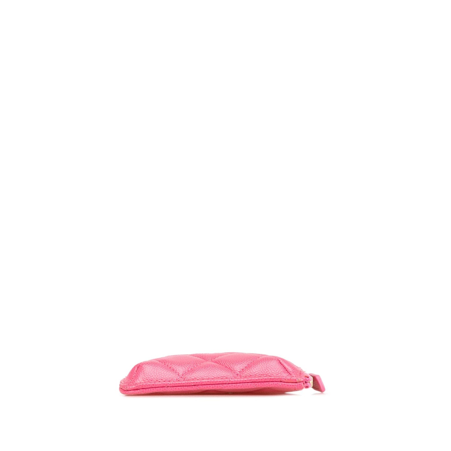 Chanel CC Quilted Caviar Flat Phone Case Wallet Pouch