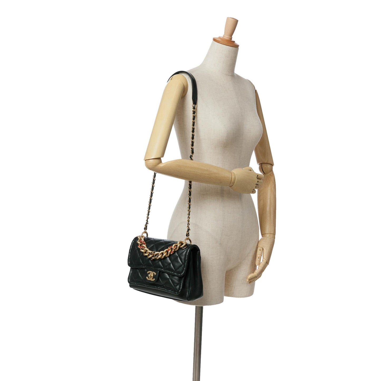 Chanel CC Quilted Lambskin Chain Link Flap