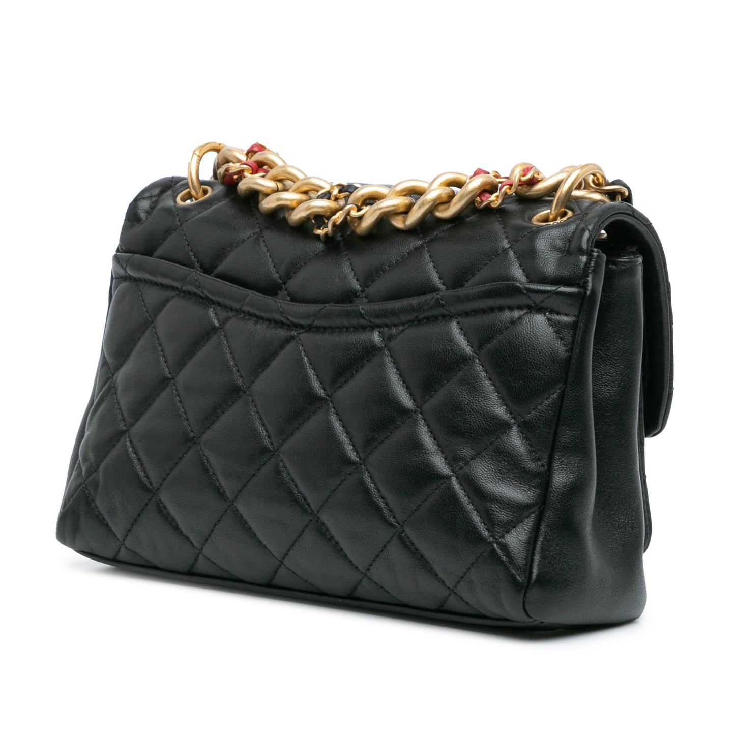 Chanel CC Quilted Lambskin Chain Link Flap