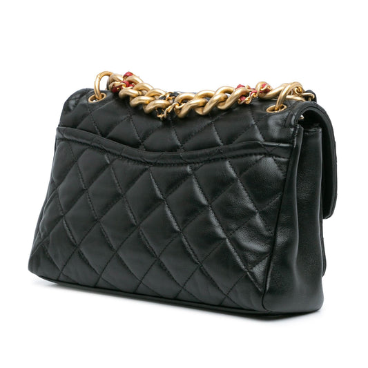 Chanel CC Quilted Lambskin Chain Link Flap
