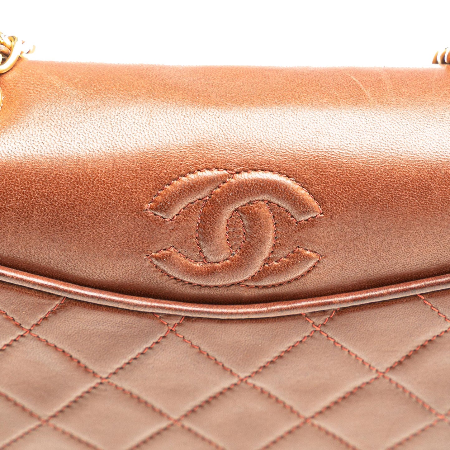 Chanel CC Quilted Lambskin Full Flap Crossbody