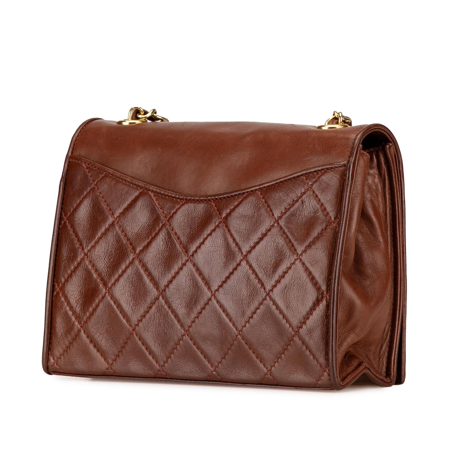 Chanel CC Quilted Lambskin Full Flap Crossbody