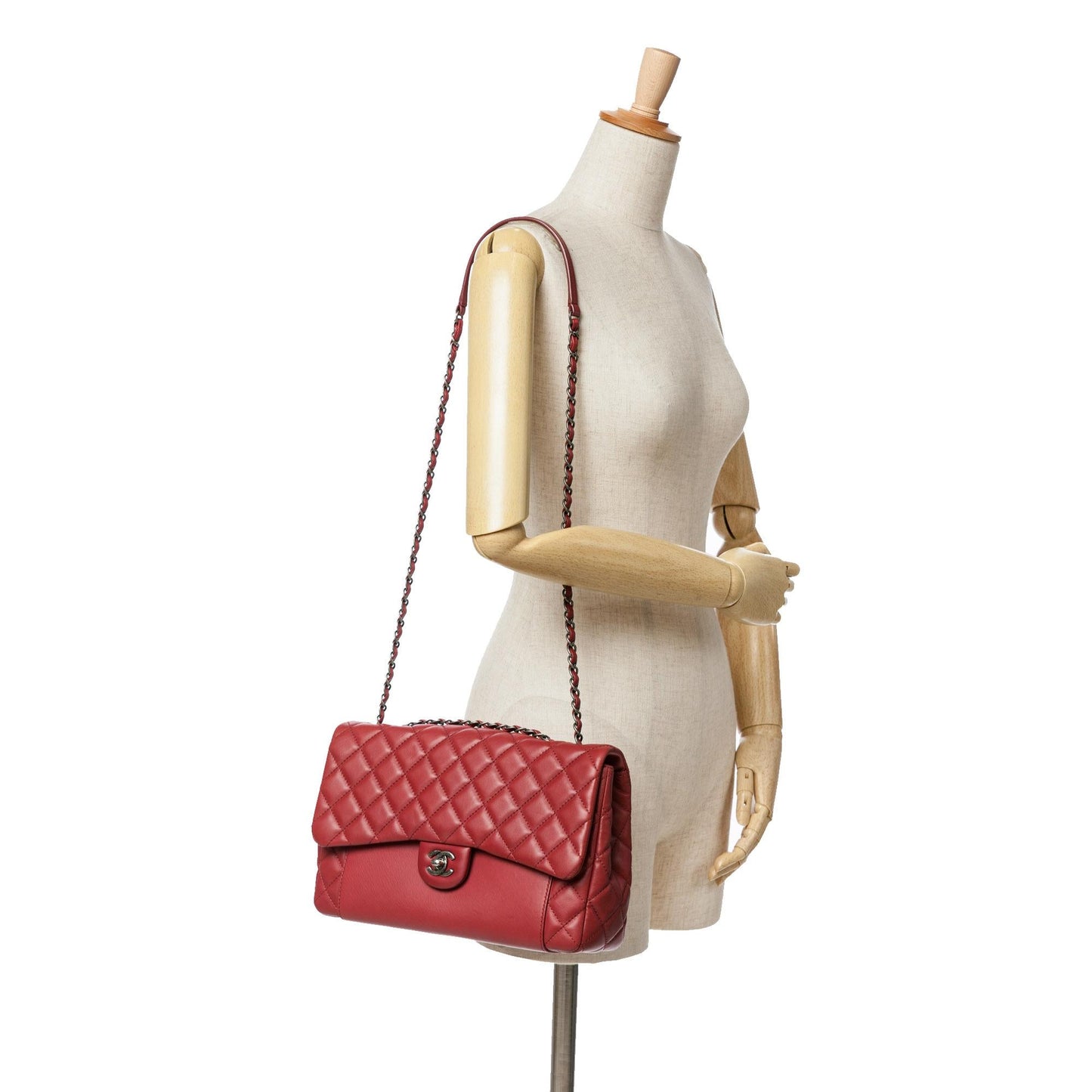 Chanel CC Quilted Lambskin Single Flap