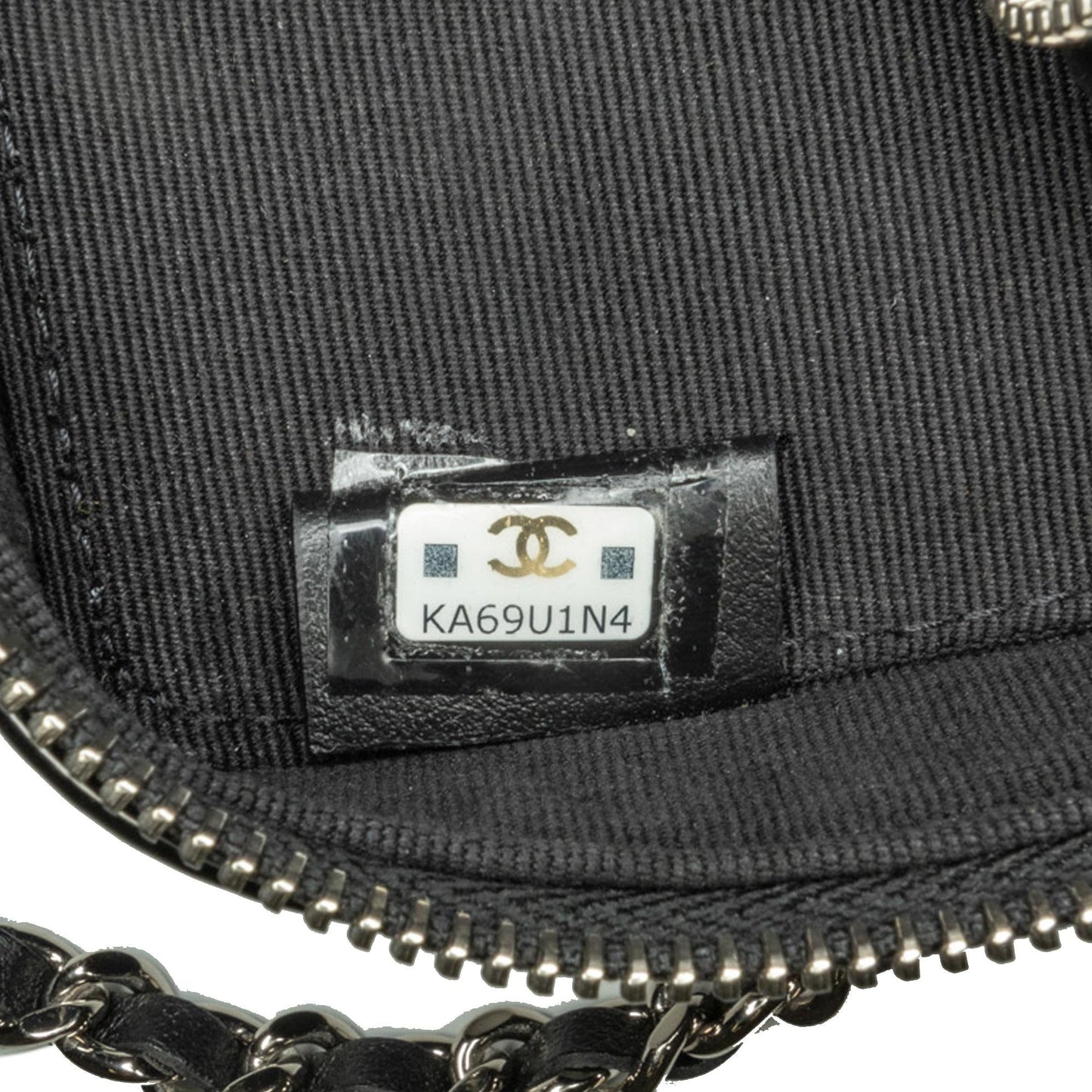 Chanel CC Quilted Patent Clutch With Chain