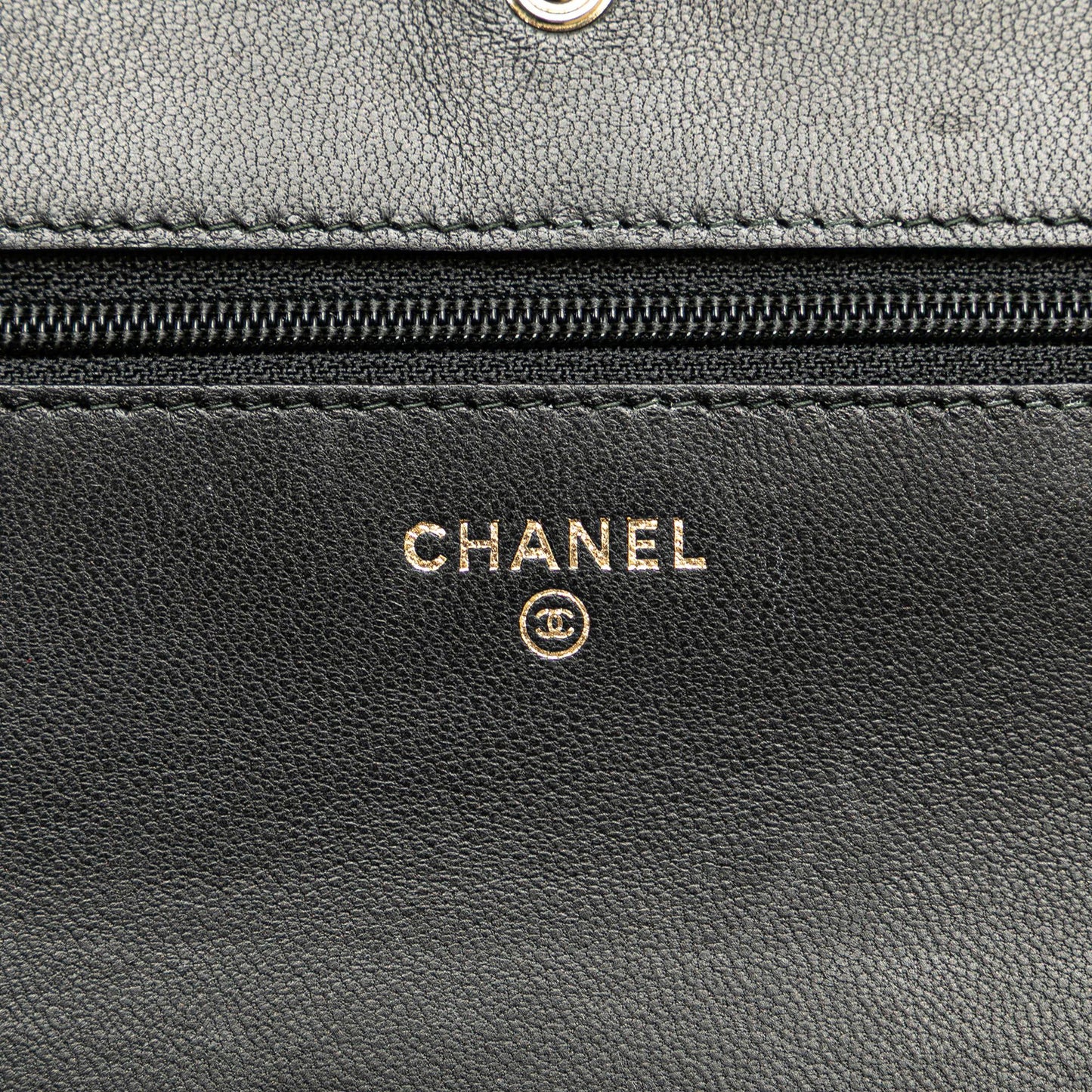 Chanel CC Studded Lambskin Wallet on Chain