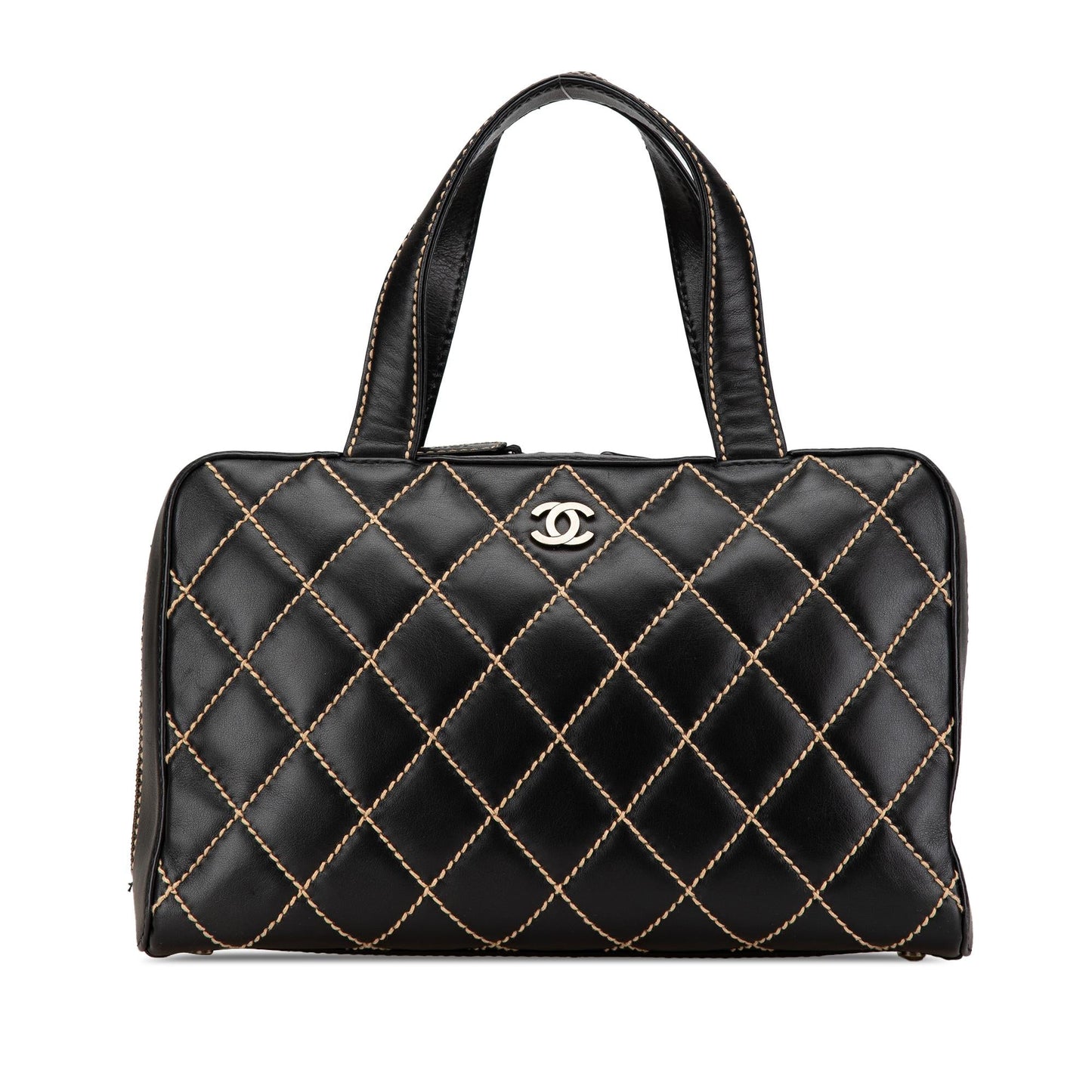 Chanel CC Wild Stitch Lambskin Handbag