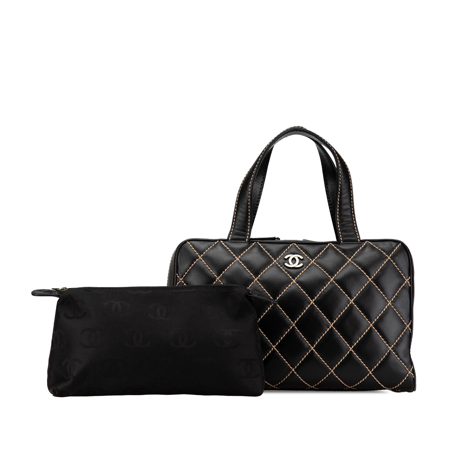 Chanel CC Wild Stitch Lambskin Handbag